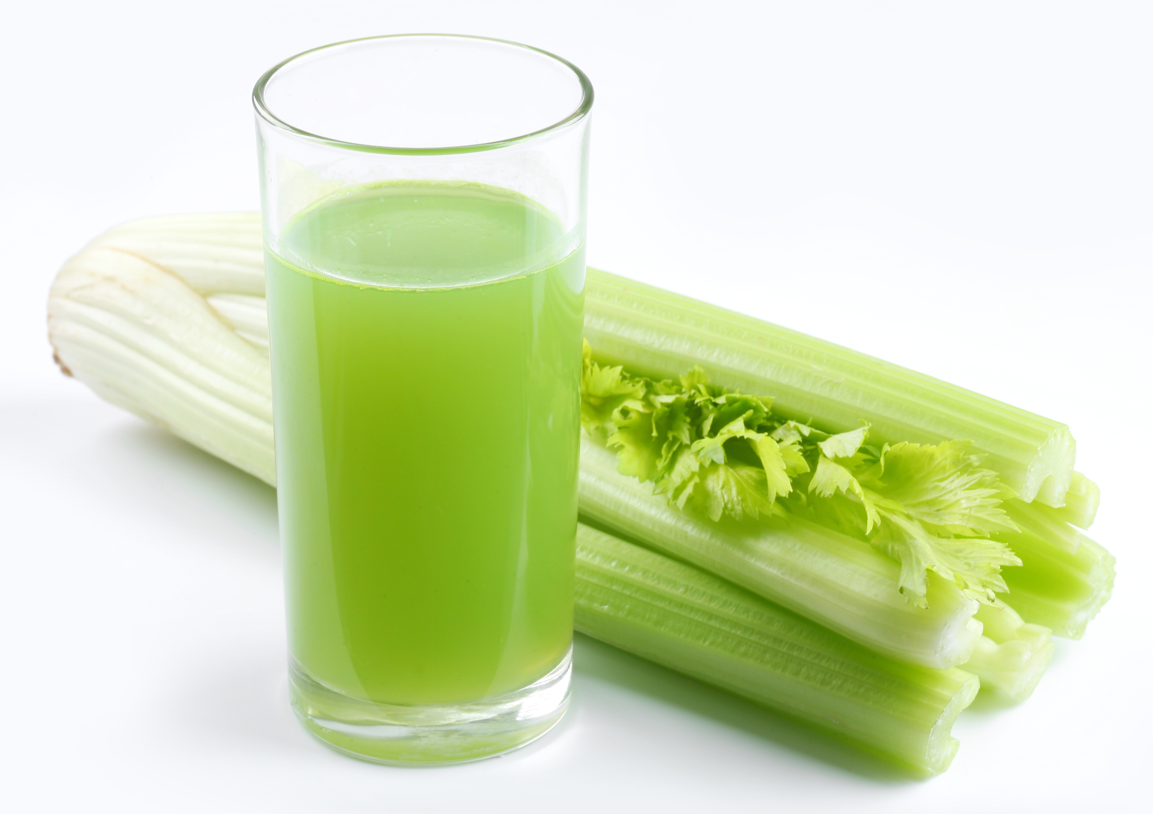 glass of celery juice